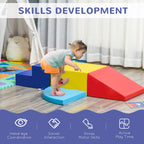 Foam Play Set for Toddlers and Children Crawling or Sliding, Multicolor