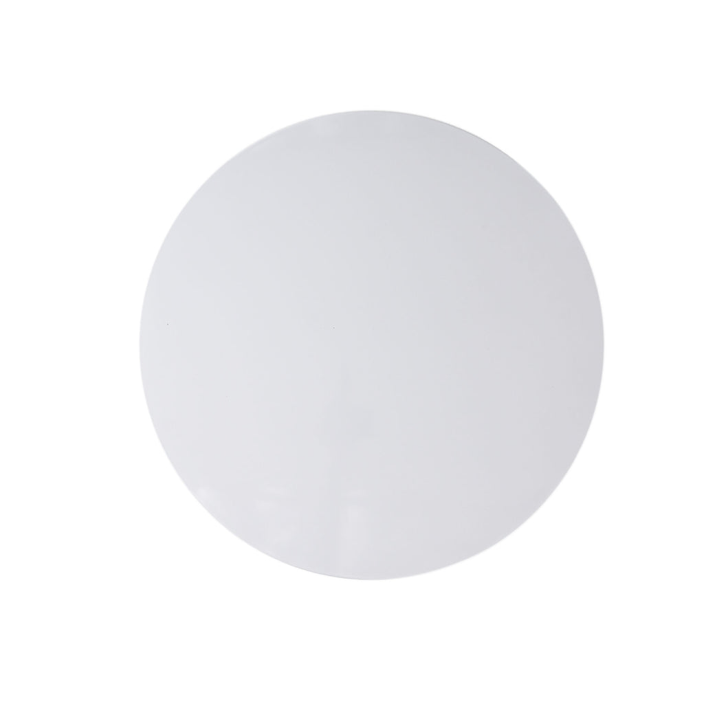 Modern Rotating Coffee Table with 2 Circular Swivel Levels, High Gloss Finish, 23.6" x 23.6" x 13", White