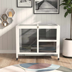 Desk/Table Sized Rabbit Hutch with Wheels
