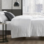 King Size Down Alternative Blanket with Cool Touch, OEKO-TEX Certified, Easy Maintenance, Ideal for Hot Sleepers, 108" L x 90" W x 0.25" H, White