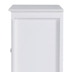 Sideboard Display Cabinet with Double Framed Glass Doors, 2 Adjustable Shelves, and Elevated Base, White