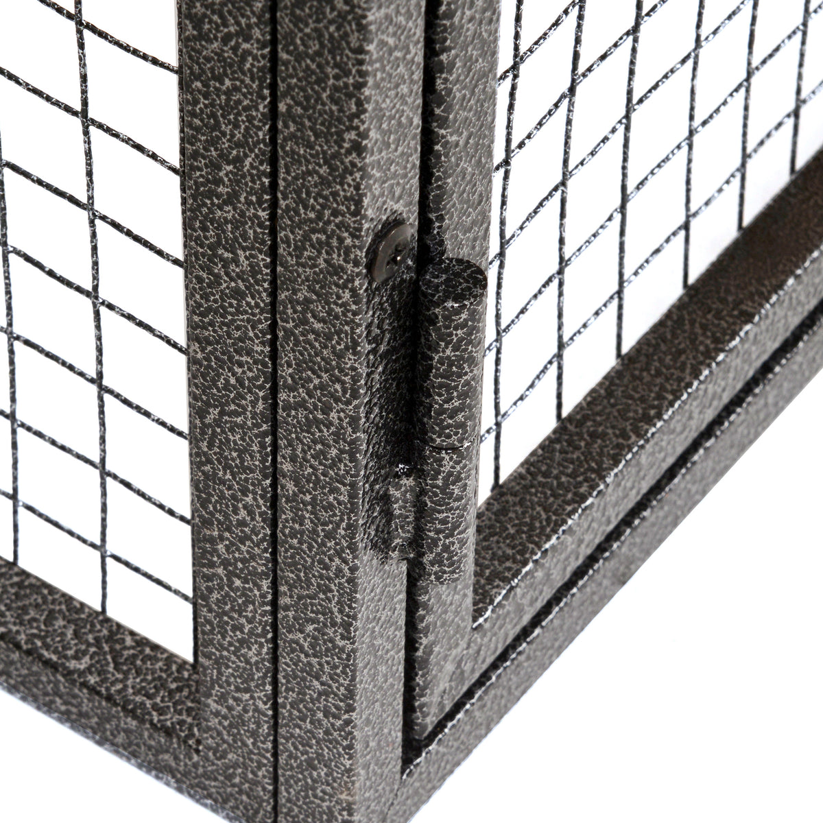 Outdoor Rabbit Cage Elevated Pet House w/ Slide-Out Tray, Natural Wood & Black