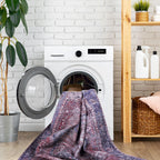 4x6 Low-Pile Non-Slip Non-Shedding Washable Area Rug, Kid and Pet Friendly, Foldable for Living Room, Bedroom, Kitchen, Dining Room, Burgundy