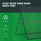 Soccer Rebounder Net, Adjustable and Foldable Multi-Sport Training Bounce Back Net, Target Goal for Soccer Practice and Training, 8.5' x 6.5'