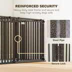 83"L Heavy Duty Dog Crate, Extra Large Dog Kennel with Divider and Mat for Large Breeds, Modular Puppy Playpen