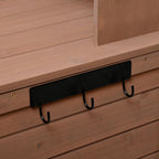 Tall Garden Potting Bench with Hutch & 6 Drawer, Wood Storage Workstation with 3 Shelf & 2 Cabinet, 50'' L x 20.5'' W x 65.5'' H, Brown