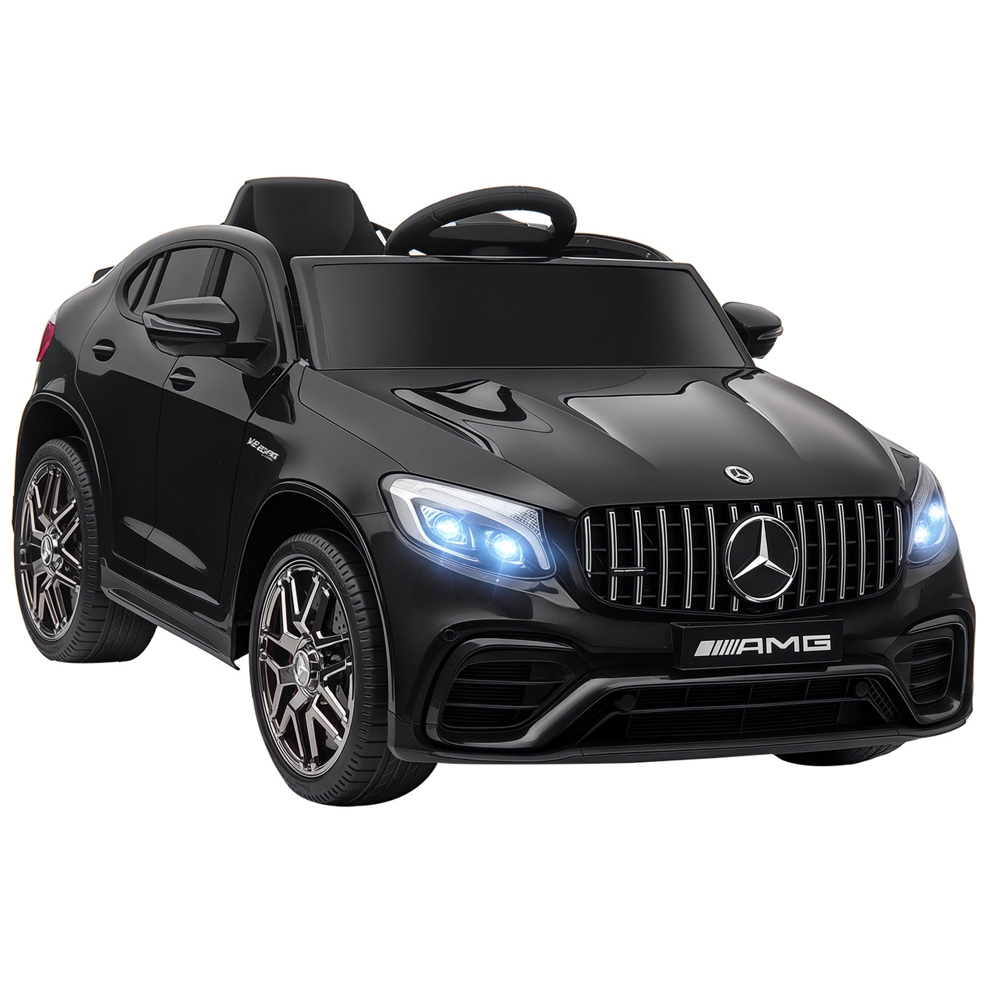 Toddler Ride On Car ( AMG GLC63S Coupe) Electric Kids Ride On Car with 2 Speed, MP3 Player, Light, Horn, Songs, Suspension - Fun for Toddlers and Kids - Black