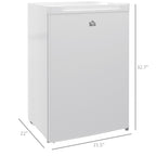 Upright Freezer, 3 Cu Ft Small Freezer with Reversible Single Door, Adjustable Thermostat for Home, Apartment, White