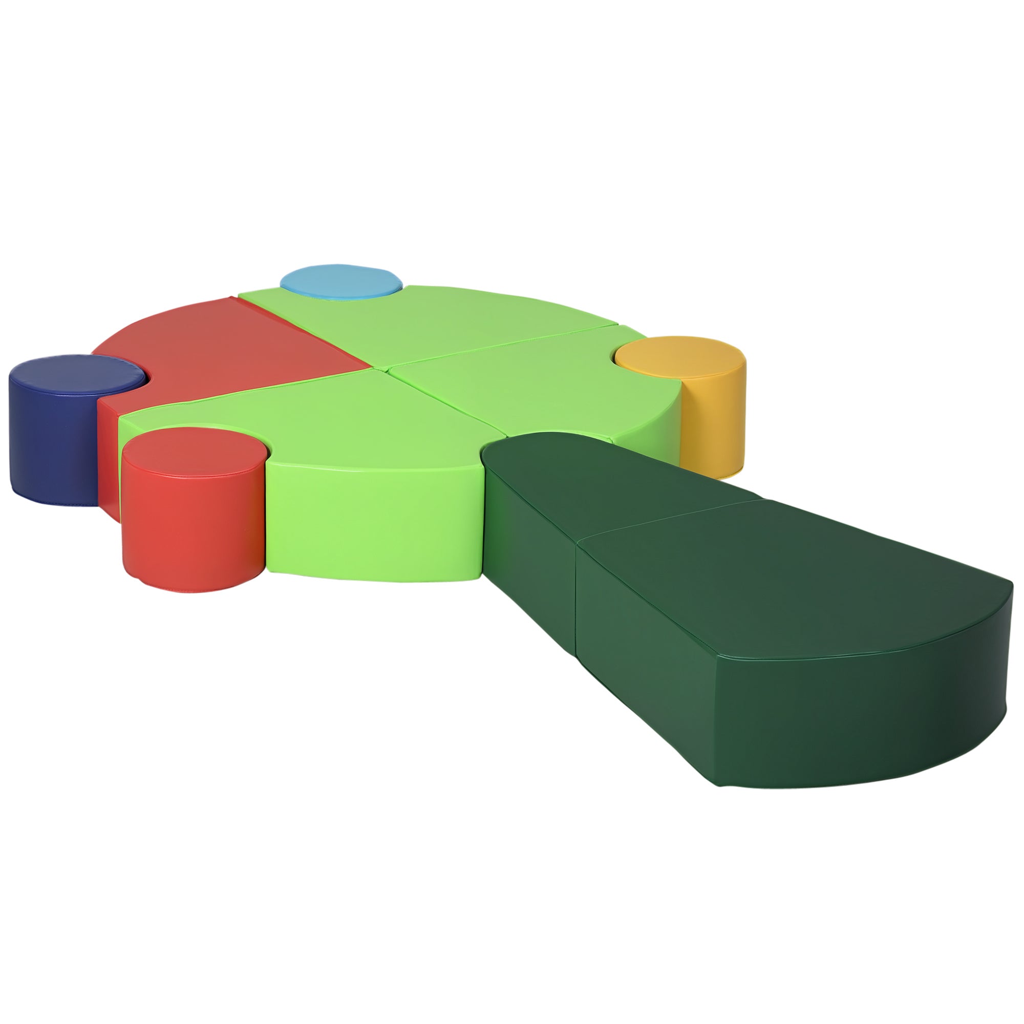 10-Piece Soft Play Set for Creativity, Climb and Crawl Foam Playset with Easy-to-Clean Surface, Activity Play Structures for 18 Months Old