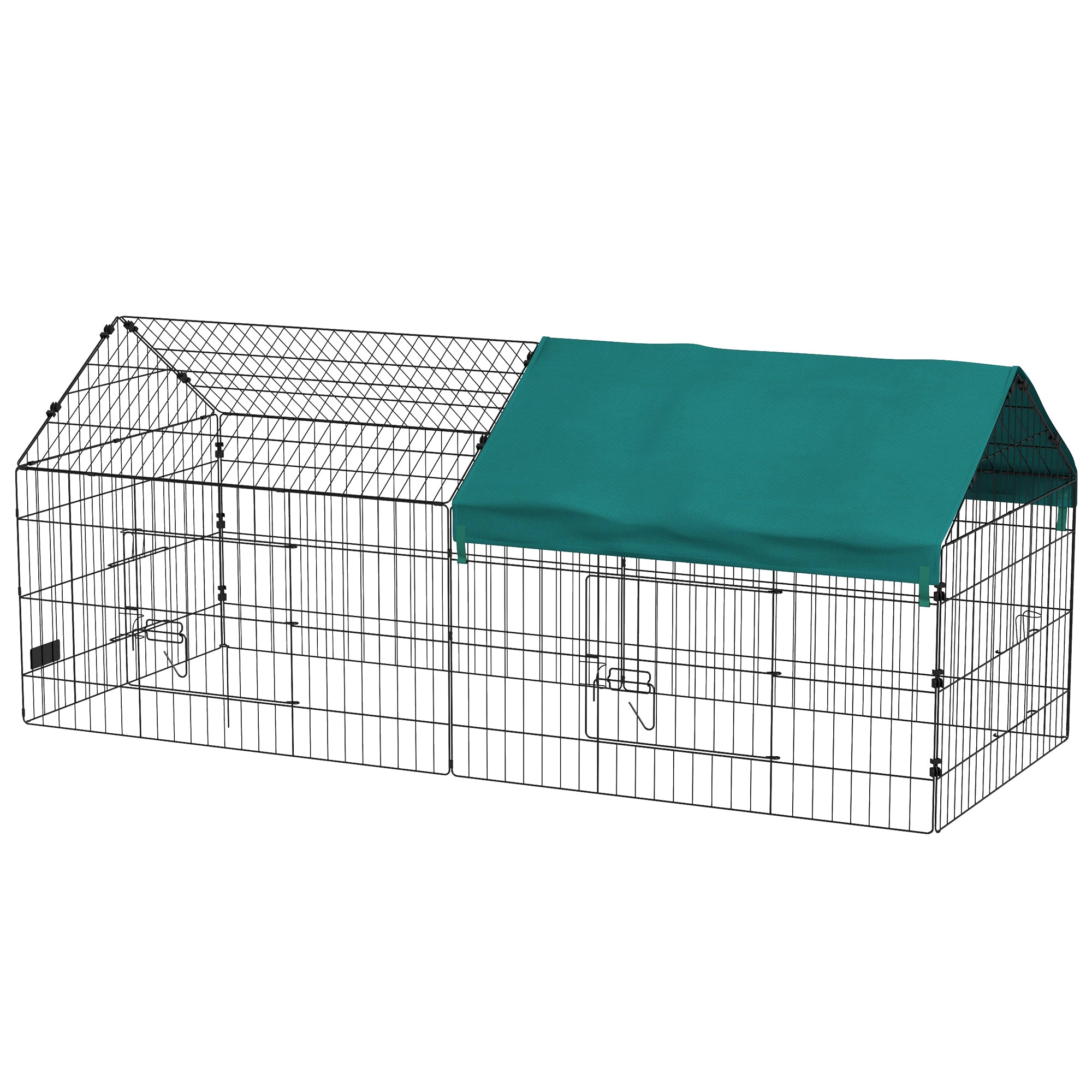 73" Small Animal Playpen with Roof for Rabbits, Chicken, Chinchillas