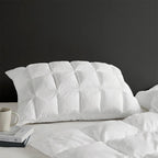 Luxuriously Soft Standard Overfilled Pillow Protector with 100% Polyester Microfiber, 3D Puff Stitching, Zipper Closure, 28" L x 20" W x 0.13" H, White