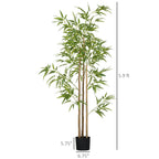 6ft Artificial Tree, Indoor Fake Bamboo with Pot, for Home Office Living Room Decor