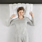 Luxuriously Soft Standard Overfilled Pillow Protector with 100% Polyester Microfiber, 3D Puff Stitching, Zipper Closure, 28" L x 20" W x 0.13" H, White