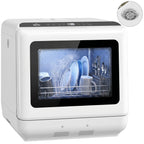 Countertop Dishwasher, Portable Mini Dishwasher with 1.6 Gal Built-in Water Tank, 5 Washing Programs, Air-Dry Function