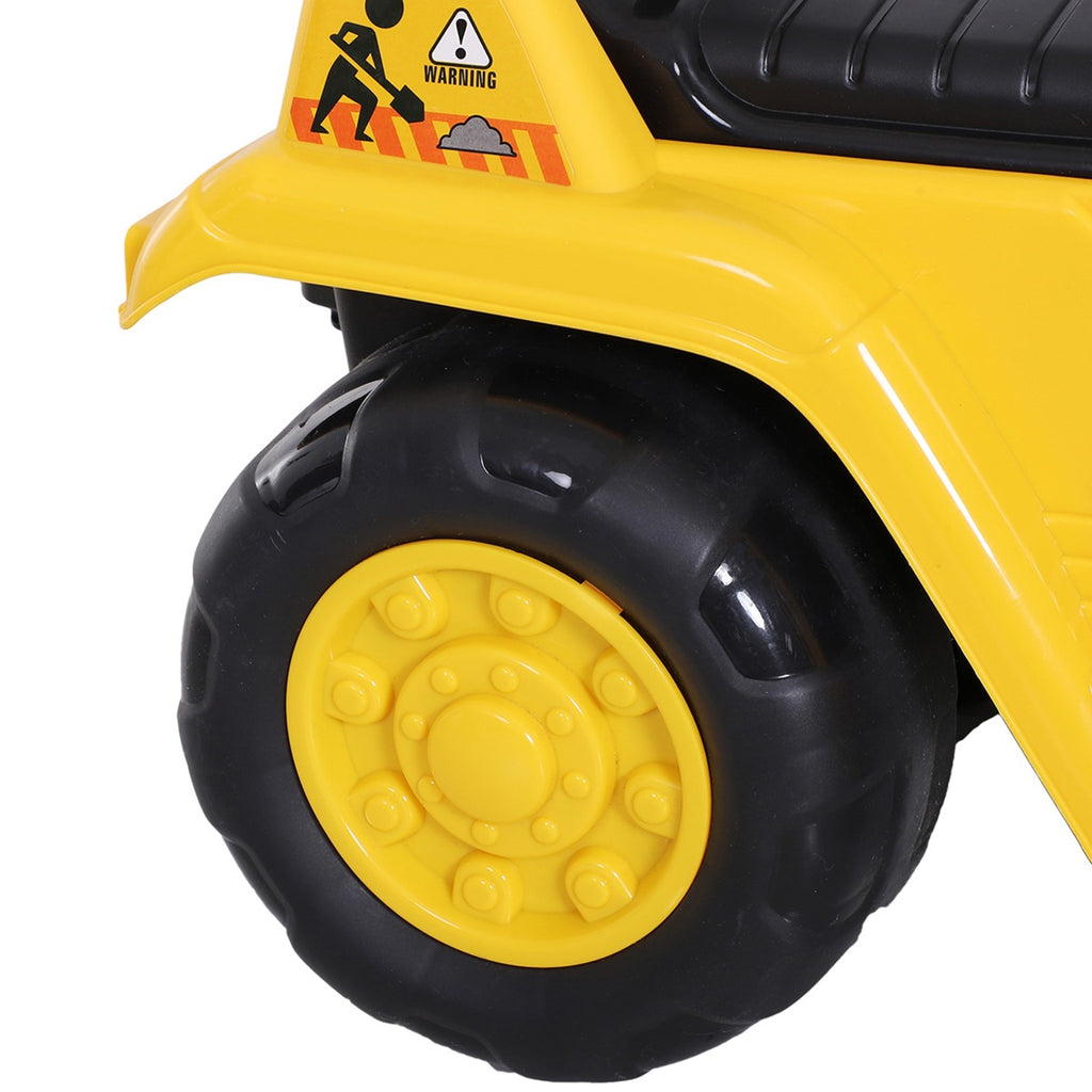 3 in 1 Ride On Toy Bulldozer Digger Tractor Pulling Cart Pretend Play Construction Truck
