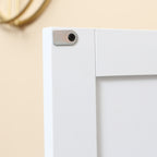 Accent Floor Storage Cabinet Kitchen Pantry with Adjustable Shelves and 2 Lower Doors, White