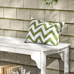 Slatted Wooden Garden Bench, Curved Seat Front Porch Bench, White