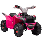 6V Electric Toy Car with Forward Backward, Wear-Resistant Wheels for Ages 18-36 Months, Pink