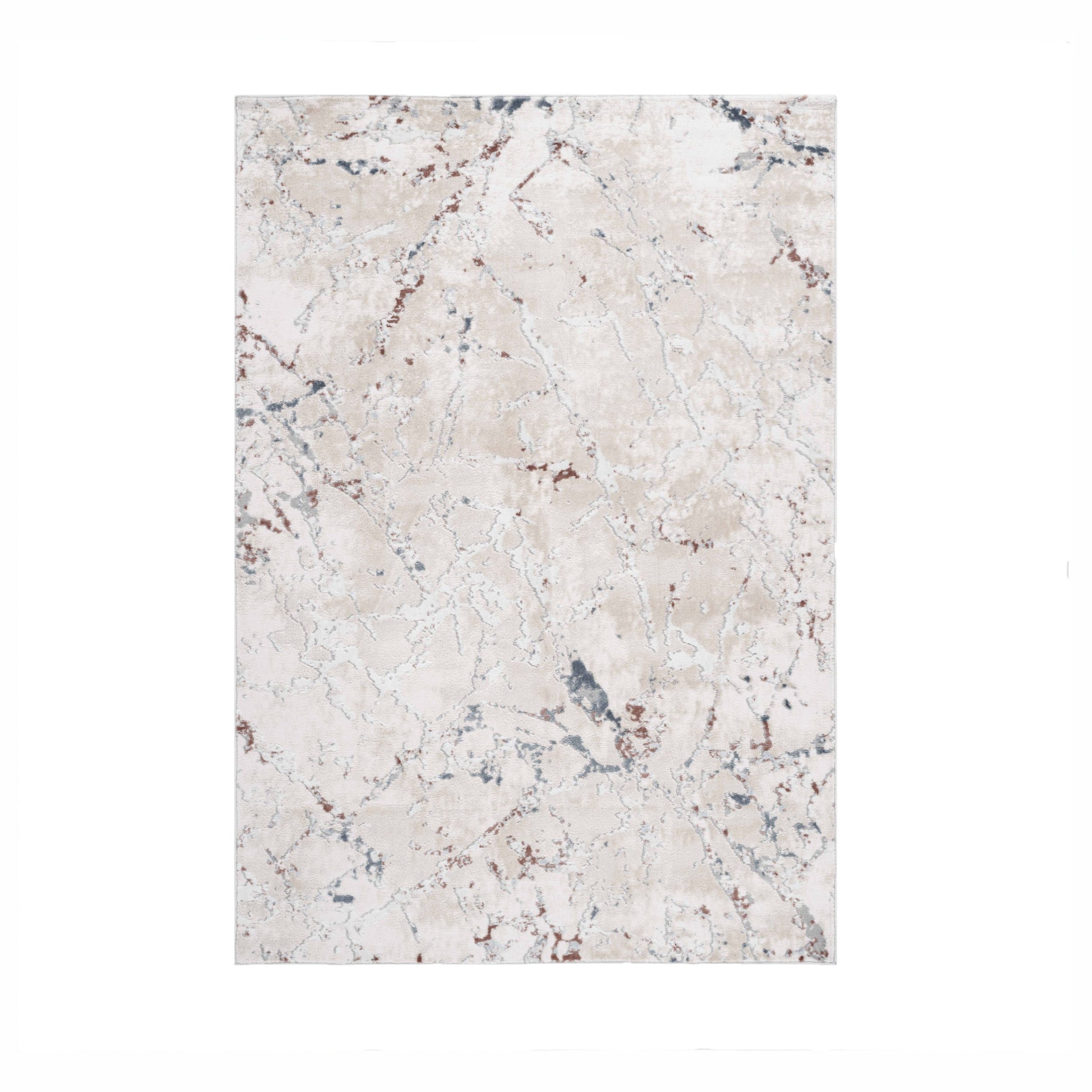 Naar 8x10 Stain-Resistant Area Rug with Non-Shedding Design and Cotton Backing, Kid and Pet-Friendly Carpet, 120" L x 93" W x 0.35" H, Multicolor