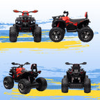 12V 4 Wheeler Kids ATV with Music, Headlights for 37-60 Months Boys and Girls, Red