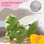 Rocking Horse, Ride on Dinosaur w/ Seat Belt, 32 Songs & Hand Puppet for 18-36 Months, Green