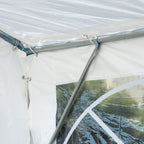 Heavy Duty Party Tent, 13x26 ft Outdoor Wedding Event Shelter, with Removable Sidewalls & Windows, for Family Gatherings, White