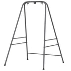 Hammock Chair Stand Indoor and Outdoor Use with Anti-Slip Foot Pads, 2 Carabiners, Gray