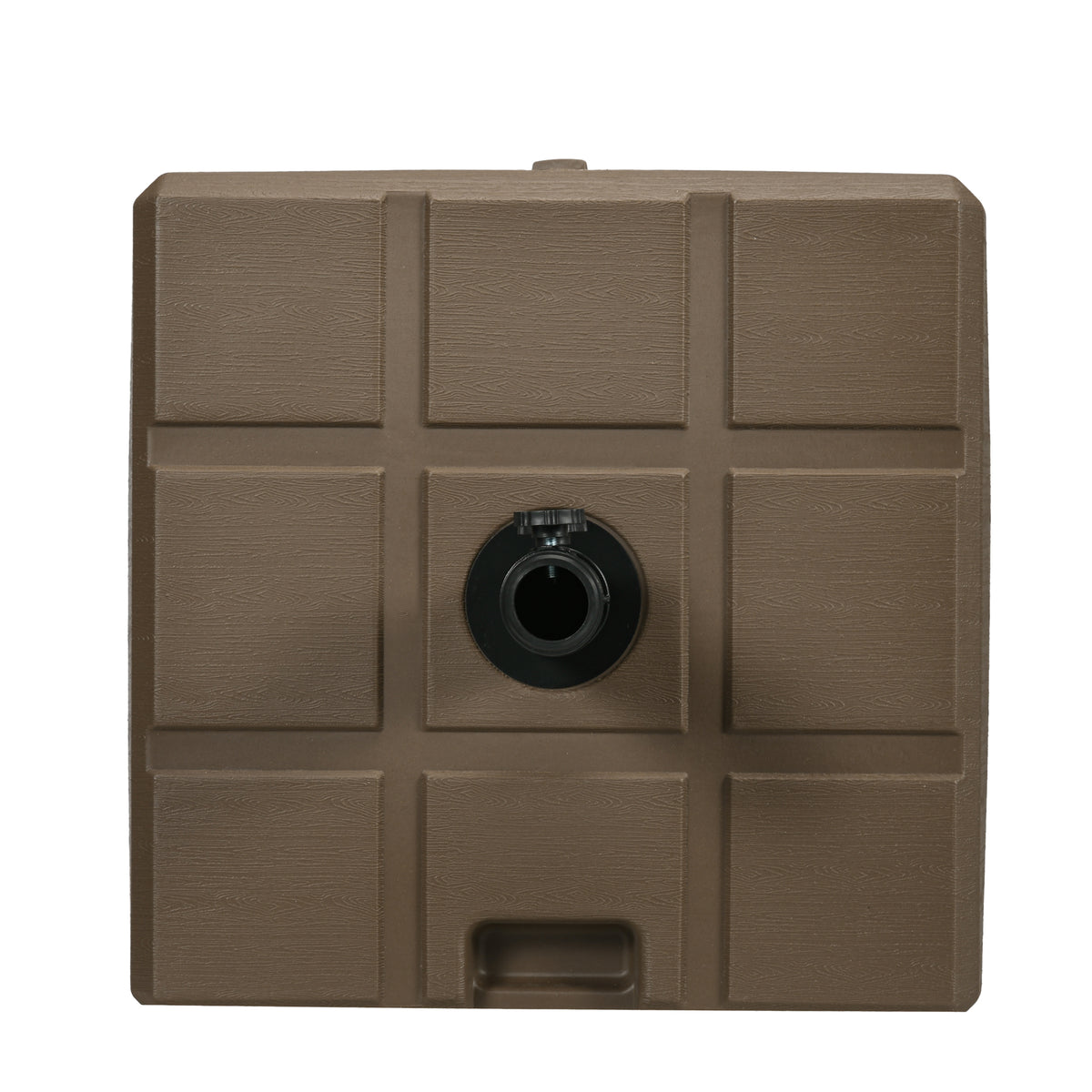 Umbrella Stand for 1.5", or 1.9" Umbrella Poles, Fillable Umbrella Base, Brown