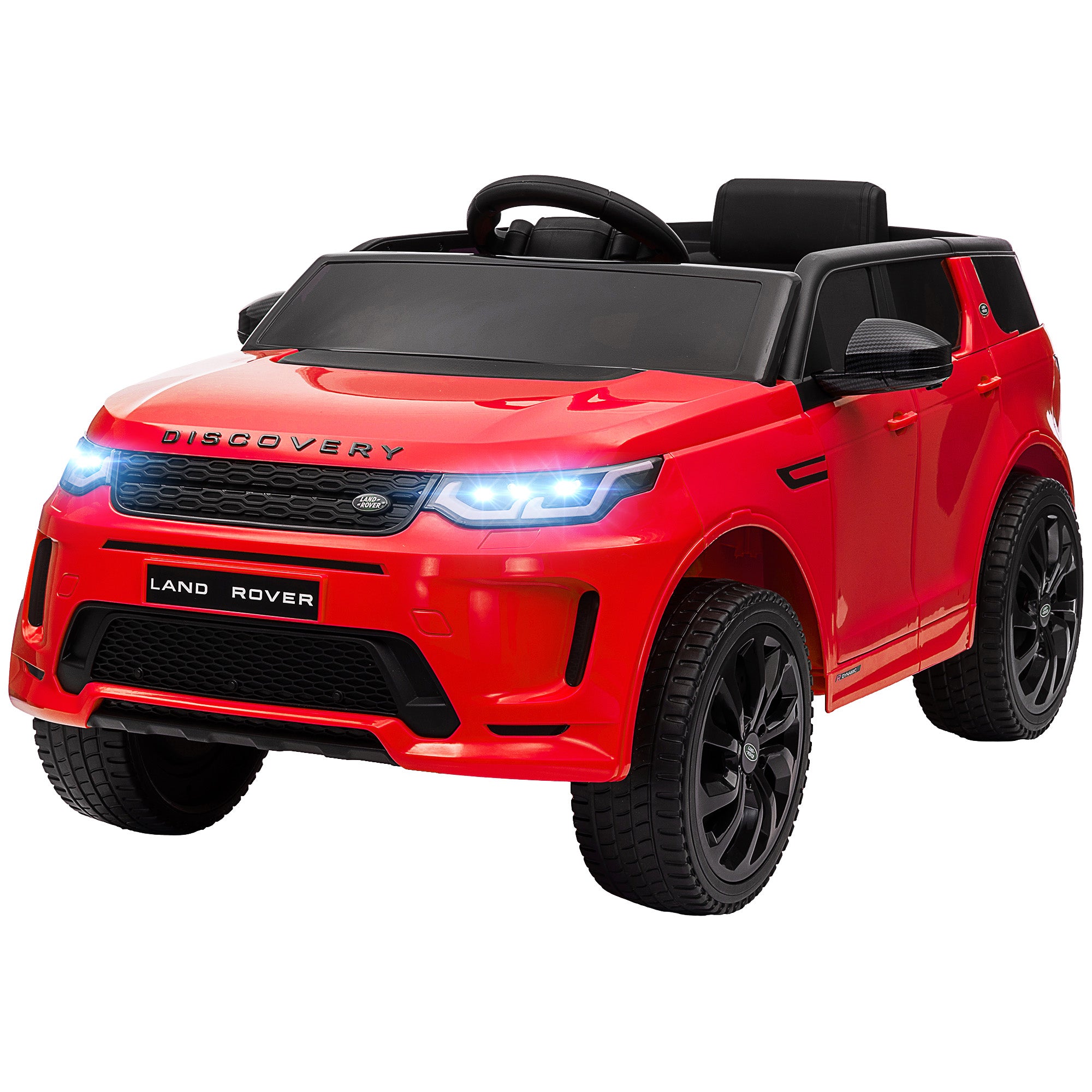 Discovery Sport Licensed 12V Kids Ride on Car with Remote Control Soft Start, LED Lights, Red