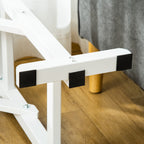 Dog Ramp Foldable with Non-slip Carpet Top Platform, Gray, White