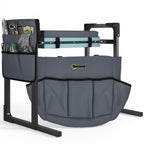Garden Kneeler and Seat, Heavy Duty Foldable Gardening Stool with Thicker Soft Kneeling Pad, Extendable Steel Leg