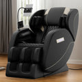 Zero Gravity Massage Recliner with Heating Functions, Full Body Air Pressure, Bluetooth Audio, Adjustable Footrest, 51.5" L x 28" W x 39" H, Black