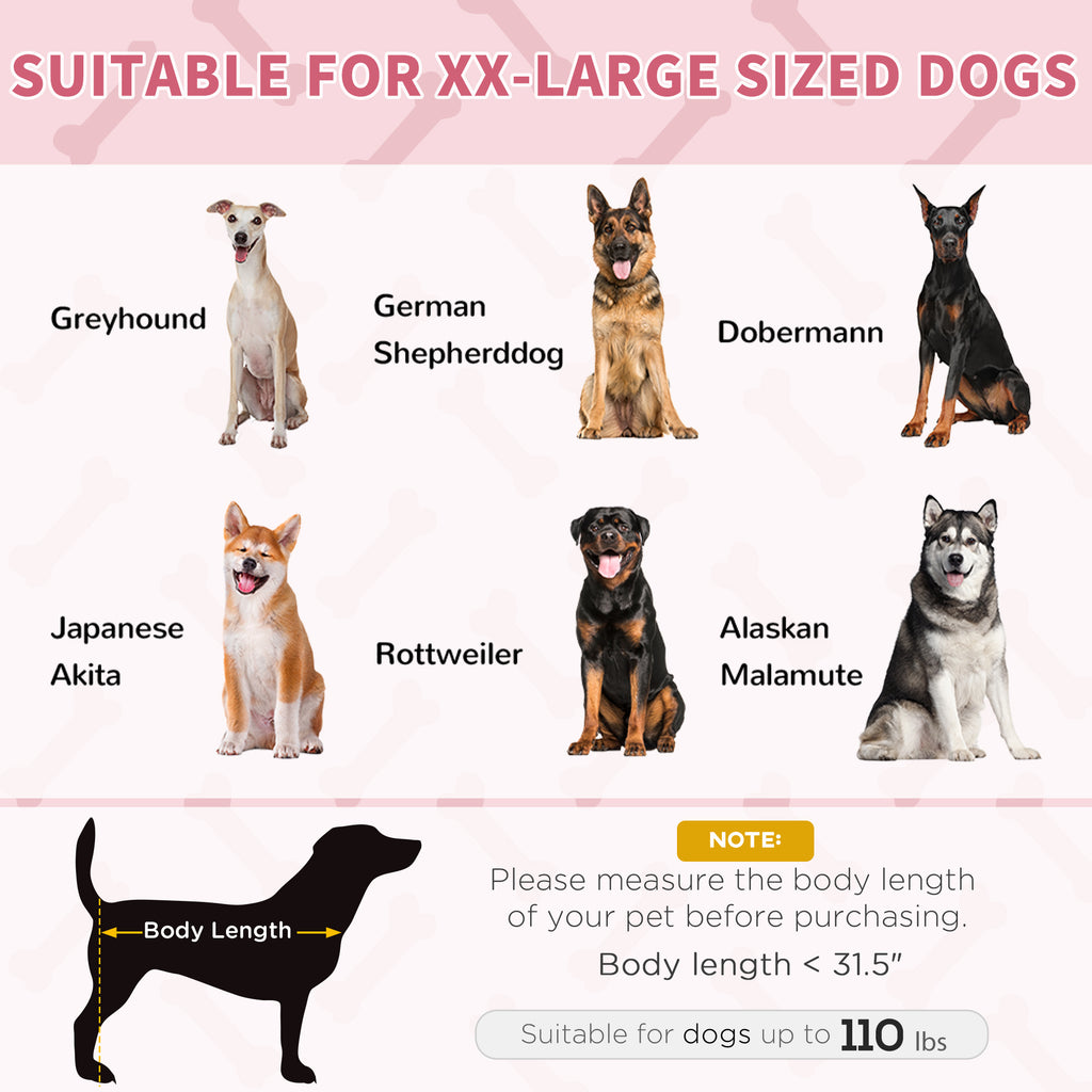 XL Elevated Dog Bed, Outdoor Raised Dog Bed, Portable Pet Cot w/Carry Bag Metal Frame Breathable Mesh Indoor and Outdoor Red