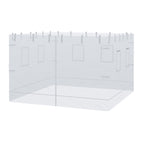 Canopy Screen Walls, Replacement Netting with 6 Service Windows and 1 Door, for 10' x 10' Canopy Tent, White