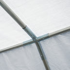 Heavy Duty Party Tent, 13x26 ft Outdoor Wedding Event Shelter, with Removable Sidewalls & Windows, for Family Gatherings, White