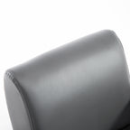 Kids Sofa Rocking Chair with Side Pocket, PU Leather Toddler Armchair for Children Grey