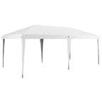 10' x 19.2' Outdoor Gazebo Pop Up Canopy Party Tent with Carrying Bag, White