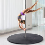 Pole Dance Mat, 2"T x 5'W Folding Pole Crash Mat for Home, Lightweight and Foldable, Black