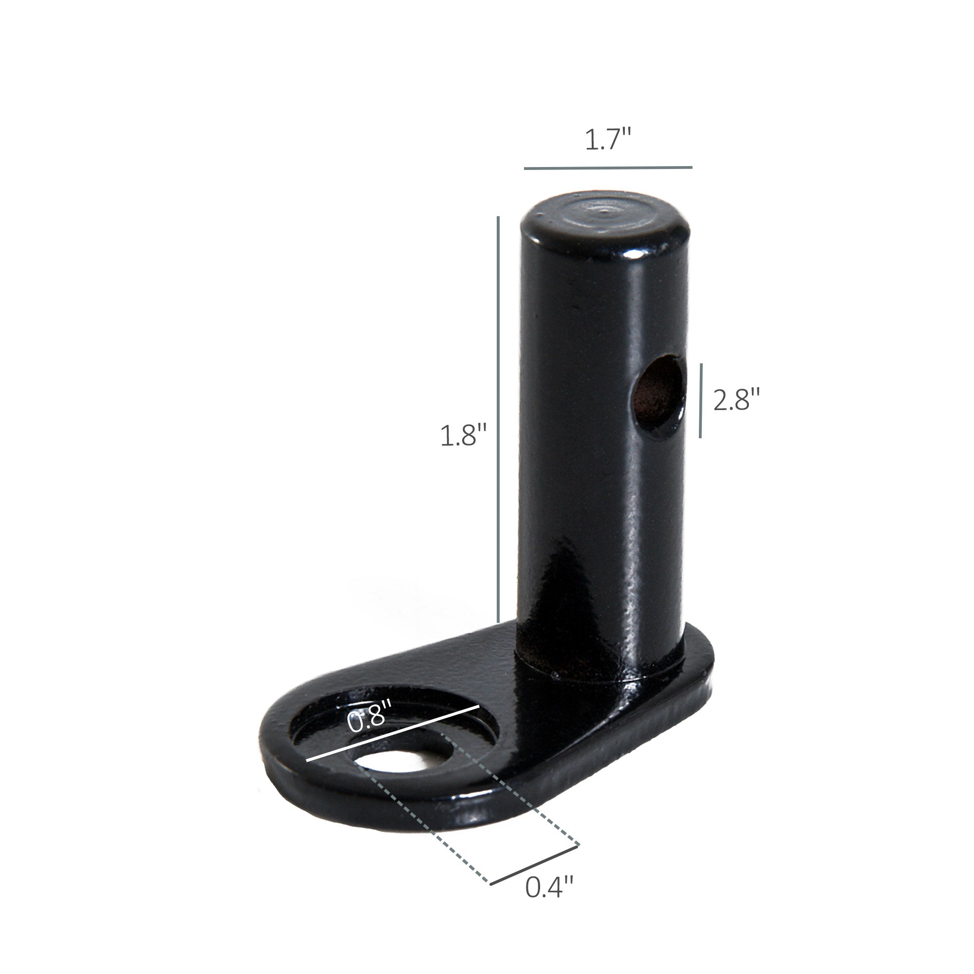 Steel Bike Trailer Hitch, Bike Trailer Attachment, Cycling Adapter Accessories Type 'A' Hitch Connector with Quick Release for Cargo, Child and Pet Trailers