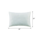 Shredded Memory Foam Pillow with Rayon, Cooling Gel Infused, Medium Firmness, Removable Cover, 28" L x 20" W x 5.5" H, Ivory