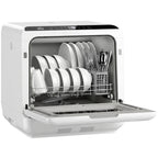 Countertop Dishwasher, Portable Mini Dishwasher with 1.6 Gal Built-in Water Tank, 5 Washing Programs, Air-Dry Function