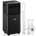 10000 BTU Portable Air Conditioner with Dehumidifier, Cooling Fan, Sleep, Remote, 24H Timer, Auto Off, Black
