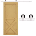 6' Rustic Interior Sliding Barn Door Mounting Hardware Kit - White