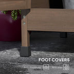 Wooden Potting Bench with Storage, Sink, Water Tap for Backyard, Patio, Balcony, Dark Brown