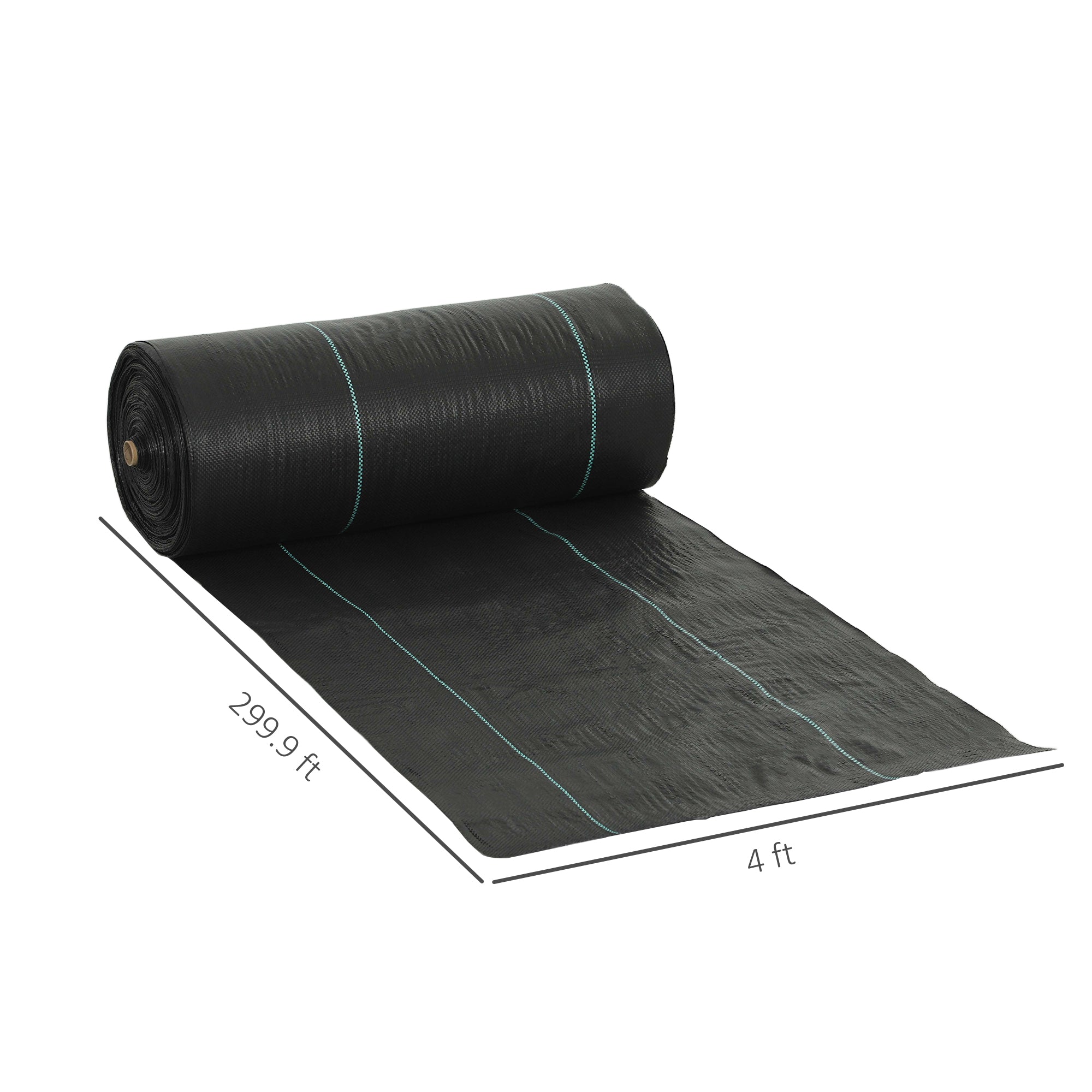 4FT x 300FT Weed Barrier Landscape Fabric, 5oz Heavy Duty Woven Weed Control Fabric for Landscaping