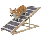 Dog Ramp for Couch, Foldable Pet Ramp for Small to Large Dog, 4 Adjustable Height from 16" to 23.5"
