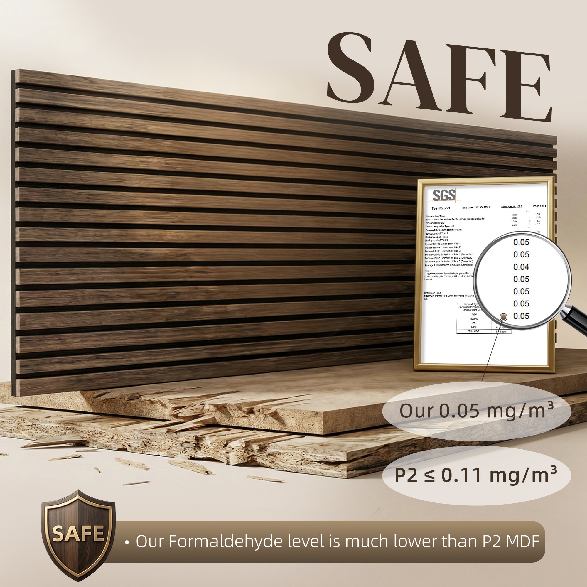 47" x 24" Wood Panels for Wall, 4 Pack Acoustic Panels, Sound Absorbing Slat Wall for Wall Decor, Home, Walnut
