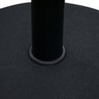 20" 55 lbs Round Cement Umbrella Base Stand Market Parasol Holder with Tightening Knob & Easy Setup, for Φ1.3", Φ1.5", Φ1.9" Pole, for Lawn, Deck, Backyard, Garden, Black