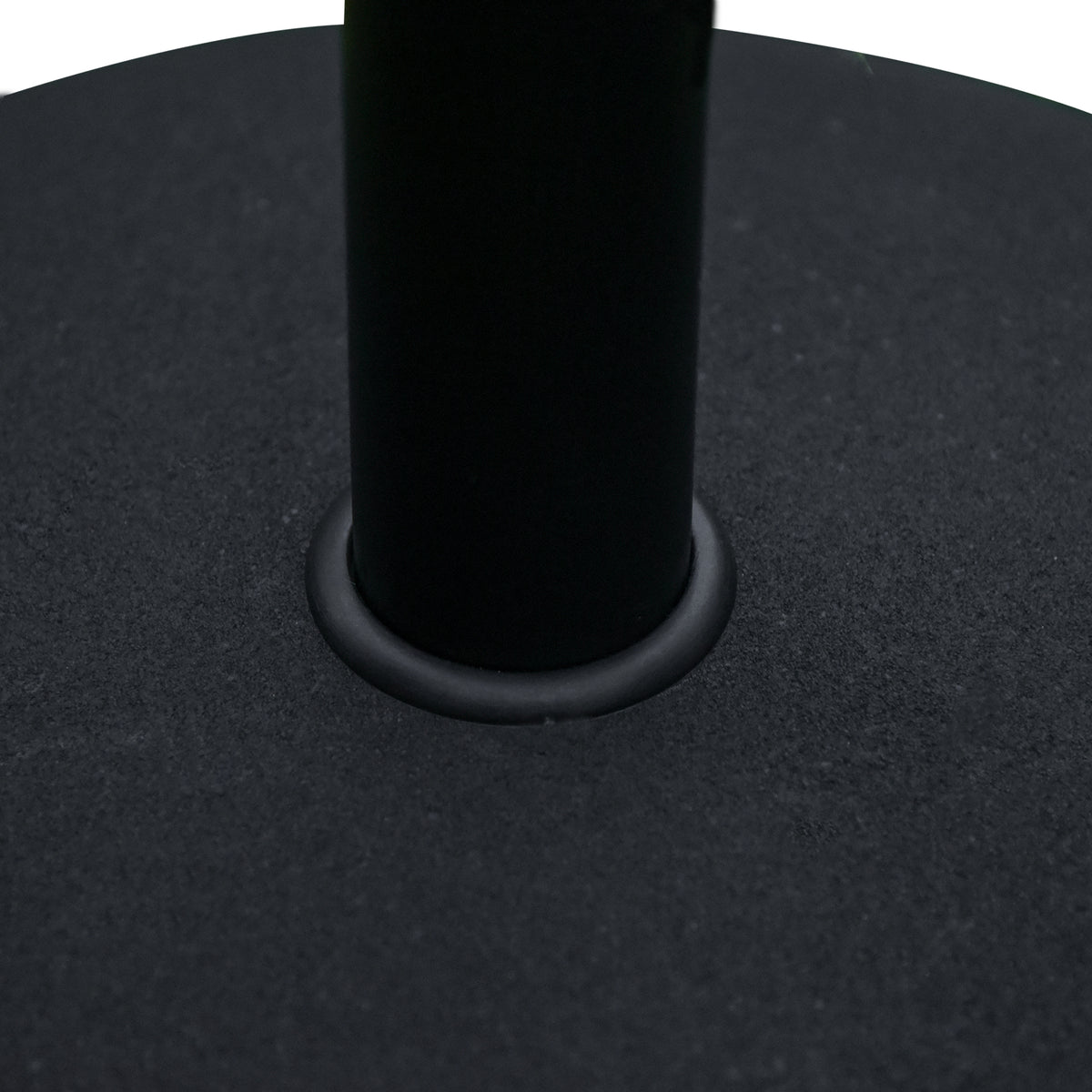 20" 55 lbs Round Cement Umbrella Base Stand Market Parasol Holder with Tightening Knob & Easy Setup, for Φ1.3", Φ1.5", Φ1.9" Pole, for Lawn, Deck, Backyard, Garden, Black