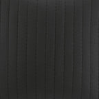100% Cotton Quilted Euro Sham with Embroidery, Hidden Zipper, Farmhouse Machine Washable Pillowcase, 26" L x 26" W x 0.25" H, Black